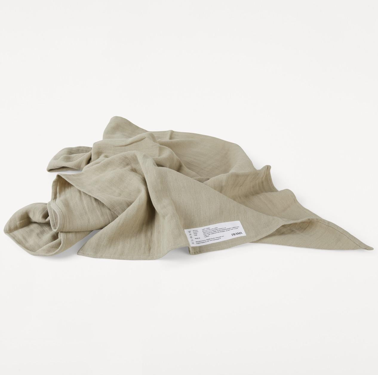 Sage Green Light Towel by FRAMA