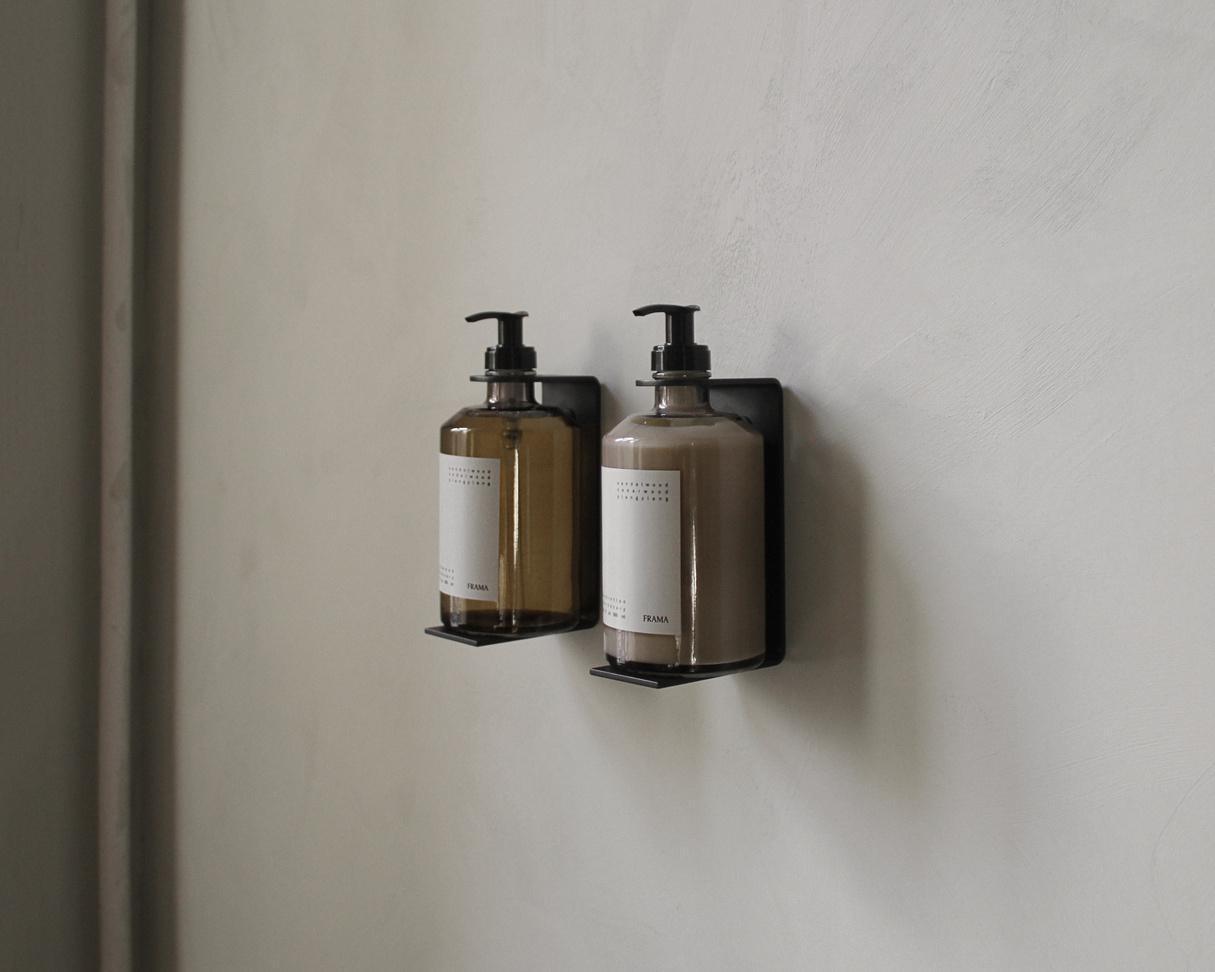 FRAMA Apothecary Wall Display Matte Black Steel  for  375ml bottles - THE PLANT SOCIETY