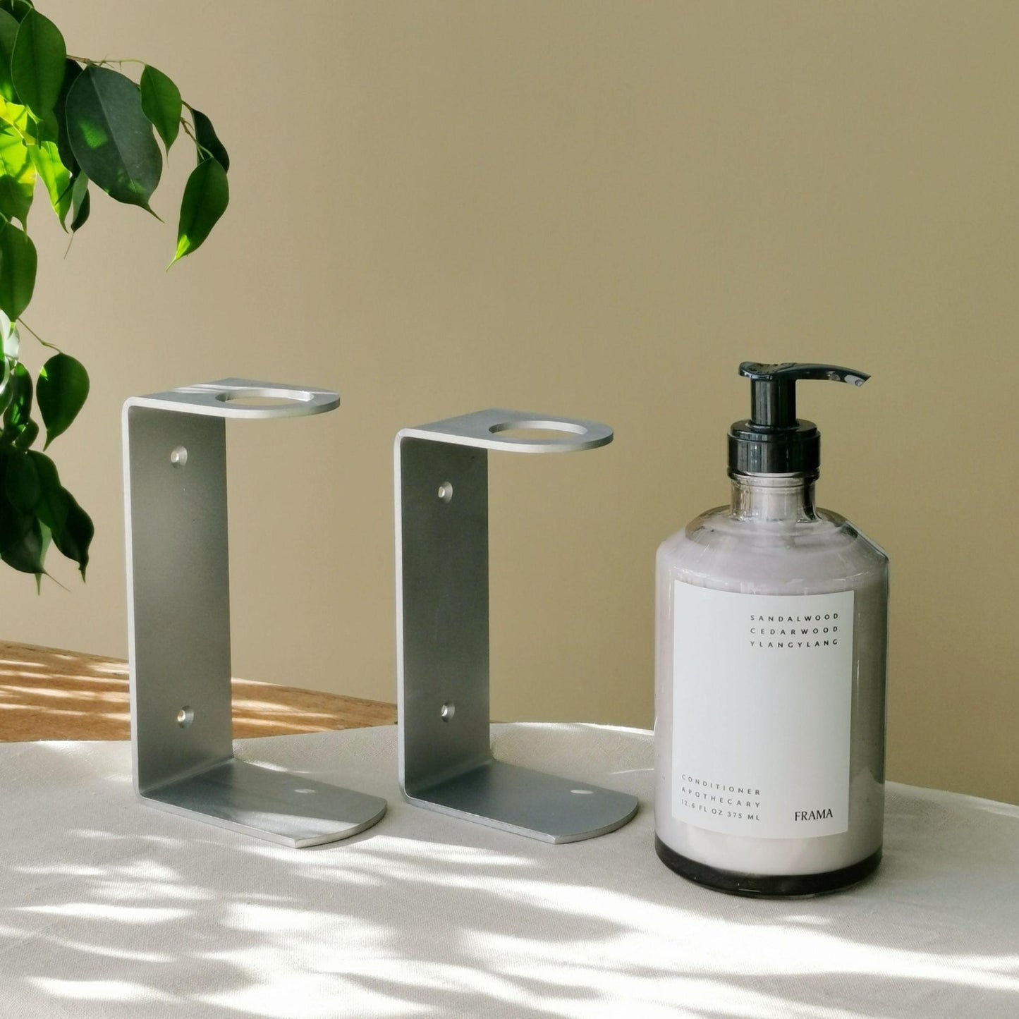 FRAMA Apothecary Wall Display Stainless Steel for 500ml bottles - THE PLANT SOCIETY
