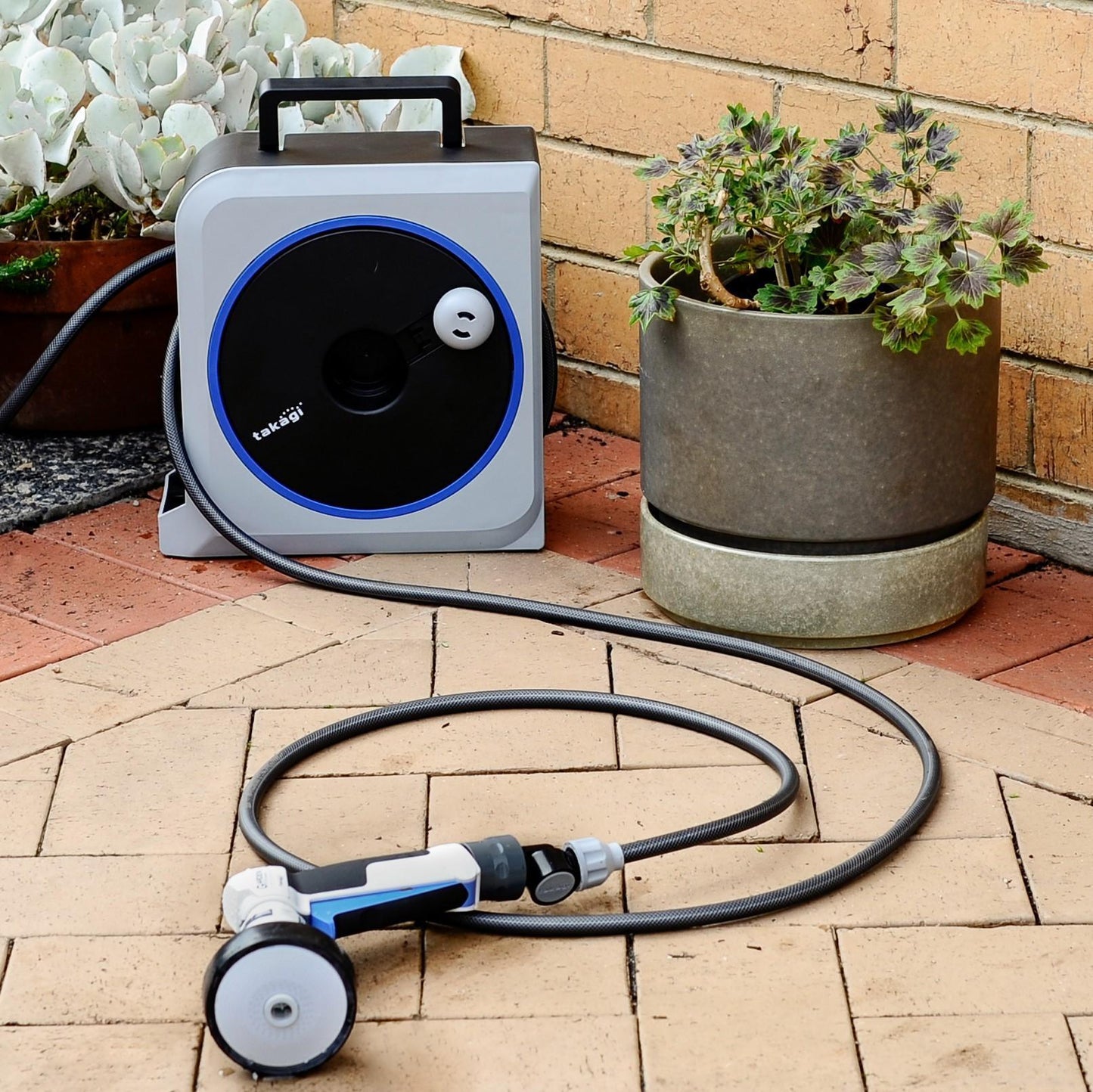 Compact Hose Reel Nano Next by Takagi - THE PLANT SOCIETY