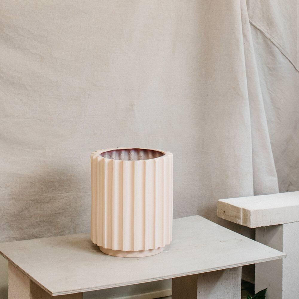 Large Flute Planter by The Plant Society x Capra Designs - Totem Collection - - THE PLANT SOCIETY