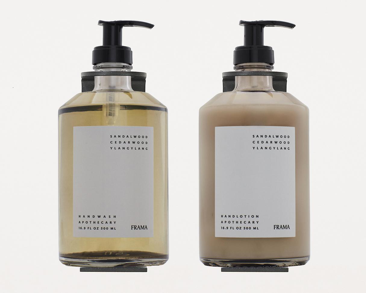 FRAMA Apothecary Wall Display Matte Black Steel  for  375ml bottles - THE PLANT SOCIETY