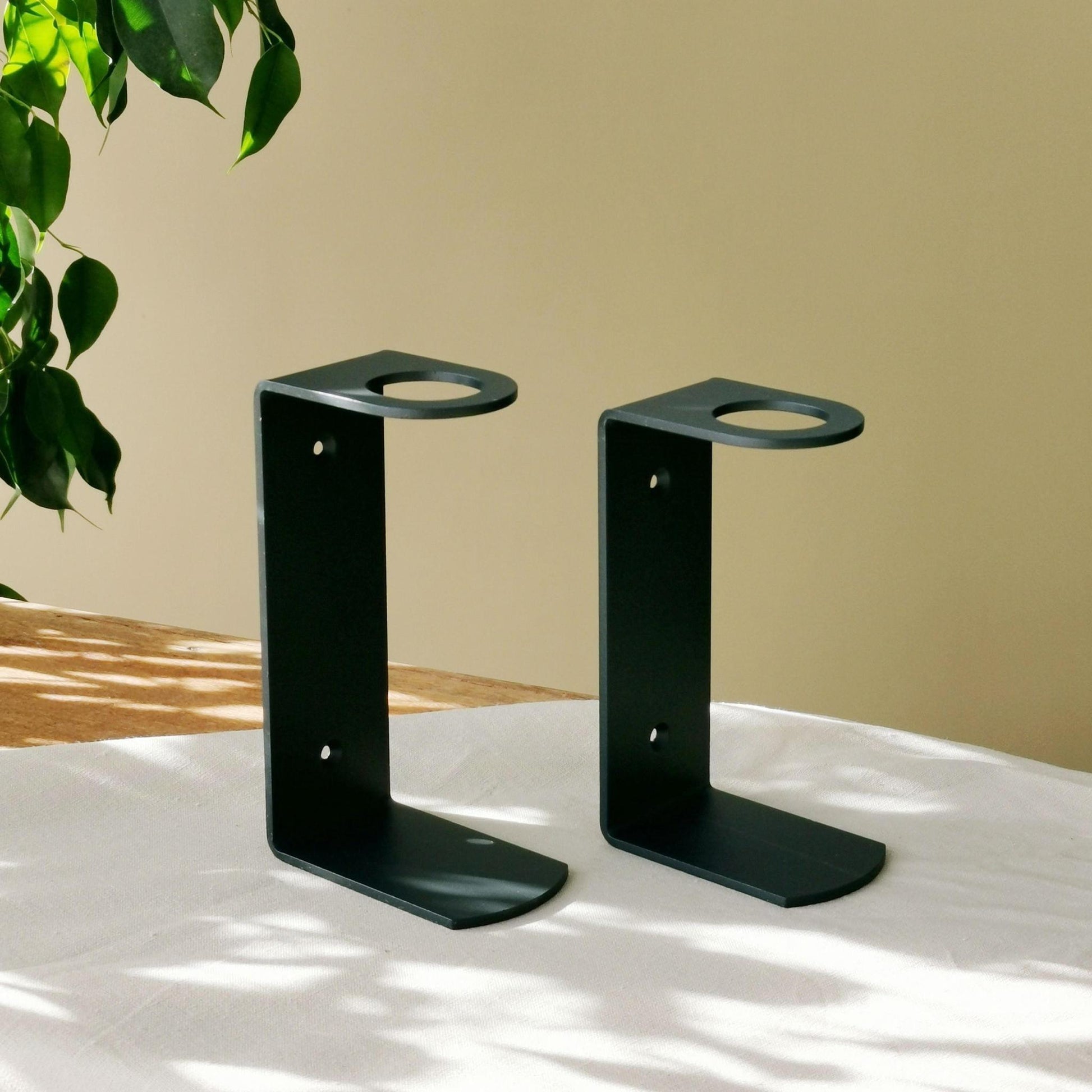 FRAMA Apothecary Wall Display Matte Black Steel  for  500ml bottles - THE PLANT SOCIETY