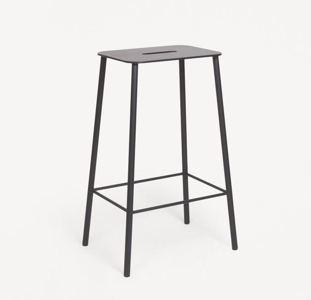 Adam Stool Mono Black H65 by FRAMA