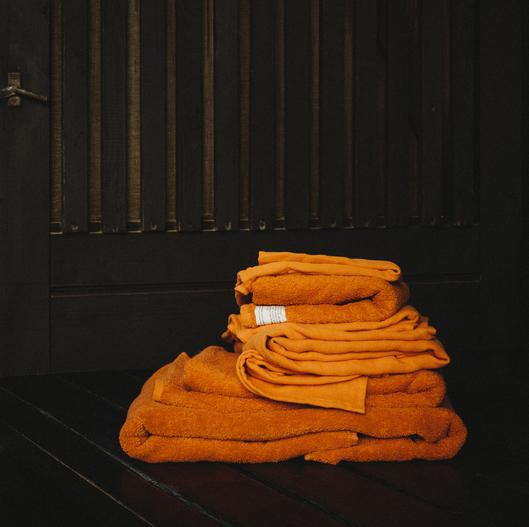 Burnt Orange Heavy Towel by FRAMA