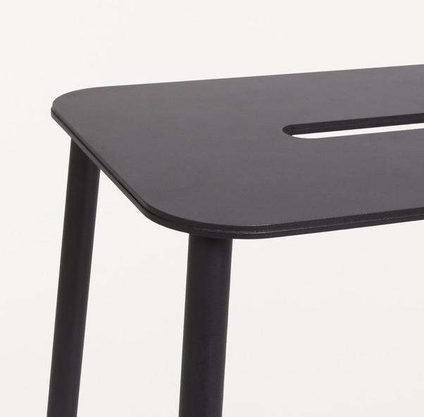 Adam Stool Mono Black H65 by FRAMA